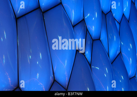 The Water Cube (National Aquatics Stadium) at night during the Beijing 2008 Summer Olympic Games in Beijing, China. Stock Photo