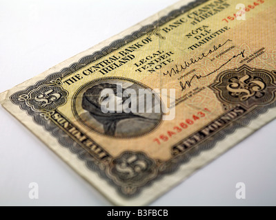 Irish 'Lady Lavery' Five Pound Note Stock Photo