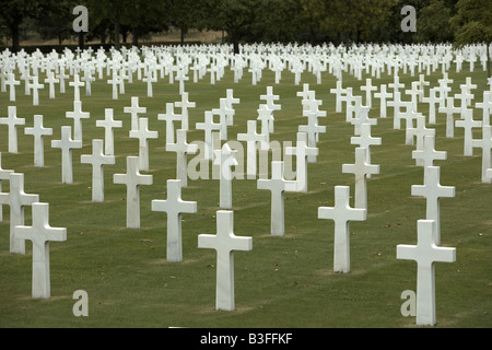 cemetery brittany memorial war american graves france james crosses alamy st