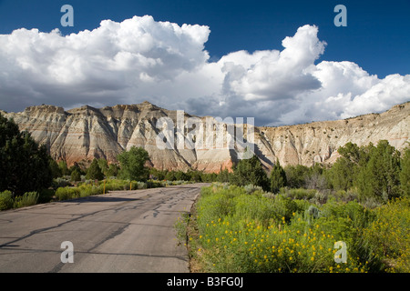 Cannonville Utah An approaching storm over Kodachrome Basin State Park Stock Photo