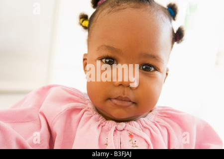 Baby indoors Stock Photo