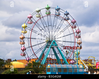 Ferris wheel at Skegness beach Lincolnshire, England, UK Stock Photo