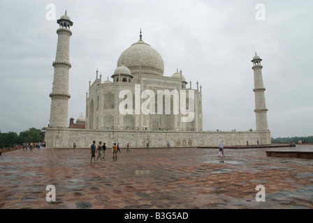 India Uttar Pradesh Agra The Taj Mahal landmark Stock Photo