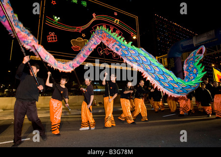 Images from 2008 Chinese New Years Parade in Hong Kong Stock Photo