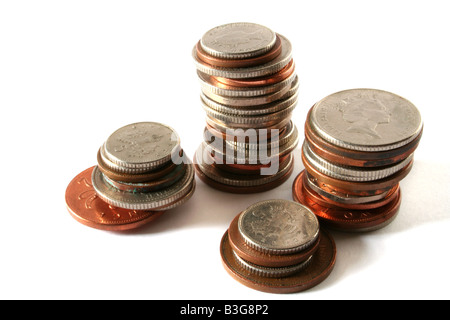 Stacks of coins Stock Photo