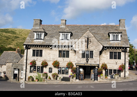 The Bankes Arms Hotel in Corfe , Dorset Stock Photo