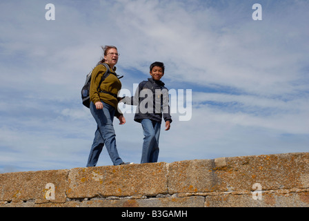 Howth plaisance harbour Irish sea Co Dublin Ireland Stock Photo