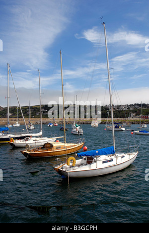 Howth plaisance harbour Irish sea Co Dublin Ireland Stock Photo