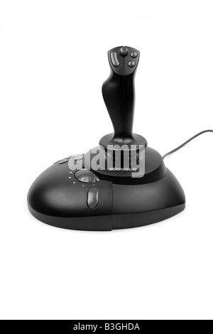 Microsoft Flight Simulator Joystick Stock Photo