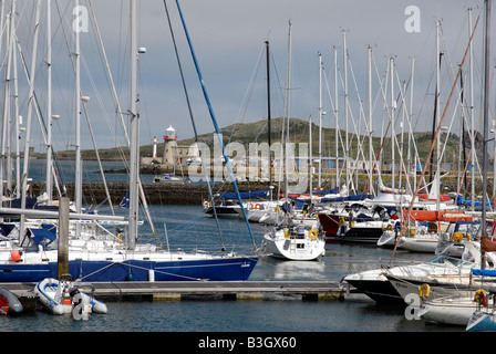 Howth plaisance harbour Irish sea Co Dublin Ireland Stock Photo