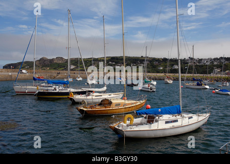 Howth plaisance harbour Irish sea Co Dublin Ireland Stock Photo