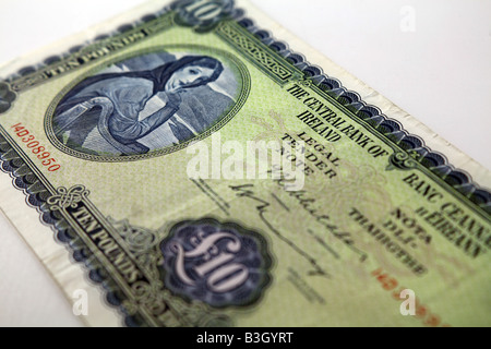 Irish 'Lady Lavery' Ten Pound Note Stock Photo
