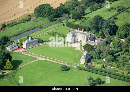 An aerial view of Morville Hall near Bridgnorth in Shropshire England Stock Photo