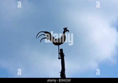 A Rooster Weathervane in Connecticut on a farm Stock Photo