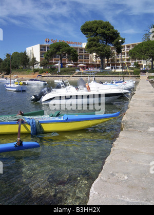 port with boats at the island of Ibiza, Baleares, Spain, Europe. Photo by Willy Matheisl Stock Photo