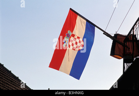 Croatian flag Stock Photo
