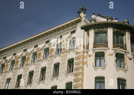 Austria, Vienna, Wagner Houses at the Naschmarkt Stock Photo