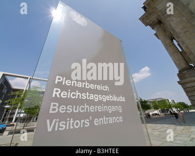 Berlin, Platz der Republik, parliament, Federal Chancellery Stock Photo