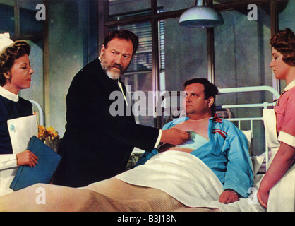 DOCTOR IN DISTRESS 1963 Rank film with James Robertson Justice Stock Photo