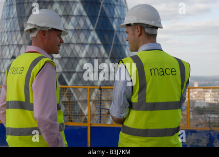 Construction workers London Stock Photo