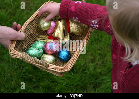 Easter Egg Hunt Stock Photo