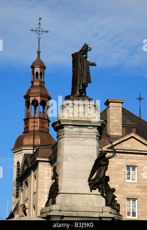 Monument of Francois de Laval de Montmorency in Old Quebec, Quebec City ...