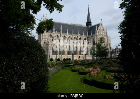 Notre Dame des Victoires church, Du Grand Sablon, Brussels Stock Photo