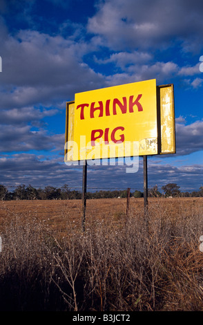Roadsign, Australia Stock Photo