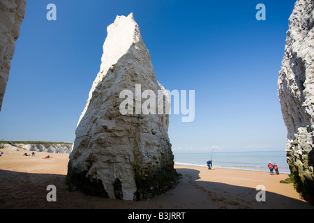 Chalk stacks in the beautiful Botany Bay near Margate in Kent Stock Photo