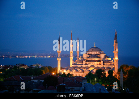 May 2008 - The Blue Mosque or in its Turkish name Sultan Ahmet Camii Istanbul Turkey Stock Photo