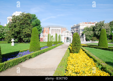 The Parterre gardens. The Retiro park. Madrid. Spain. Stock Photo