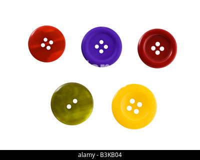 Colourful buttons button Stock Photo