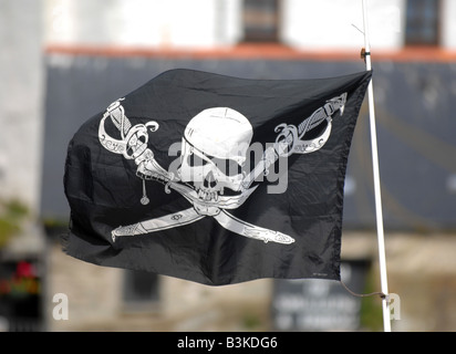 Pirate flag Stock Photo