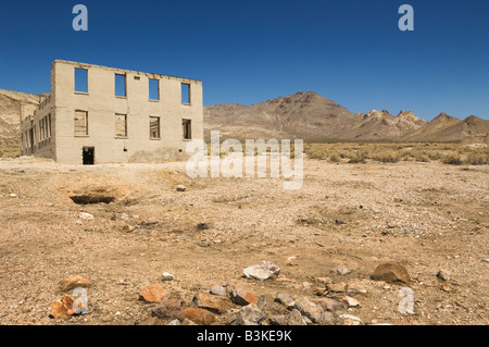 Ruins in Rhyolite, Nevada, USA. Stock Photo