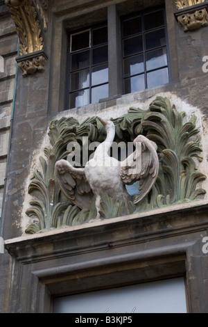 Smart formal and expensive restaurant ' La Maison du Cynge' located at 9 Grand Place in Brussels Belgium Stock Photo