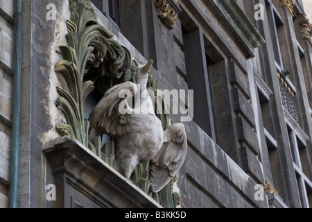 Smart formal and expensive restaurant ' La Maison du Cynge' located at 9 Grand Place in Brussels Belgium Stock Photo