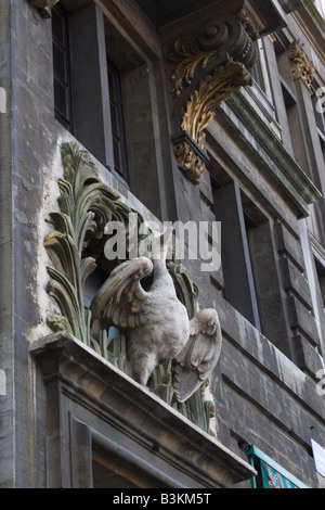 Smart formal and expensive restaurant ' La Maison du Cynge' located at 9 Grand Place in Brussels Belgium Stock Photo