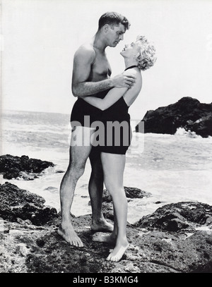 FROM HERE TO ETERNITY 1953 Columbia film with Burt Lancaster as Sgt Milton Warden and Deborah Kerr as  Karen Holmes Stock Photo