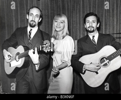 PETER PAUL AND MARY US folk group in 1964. Stock Photo