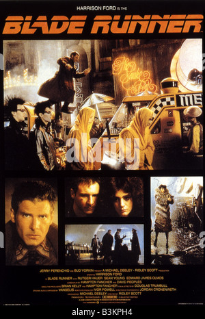 BLADE RUNNER  Poster for the 1982 Warner/Ladd film directed by Ridley Scott