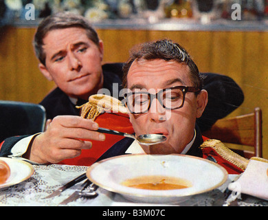 THE INTELLIGENCE MEN  1965 Rank film with Ernie Wise at top and Eric Morecambe Stock Photo