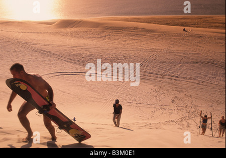 Qatar, Middle East, Asia, skiing in the arabian desert. Stock Photo