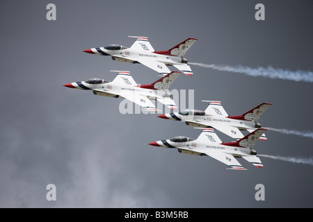 The Thunderbirds, USAF, Royal International Air Tattoo 2007, RAF Fairford, Gloucestershire, England, UK Stock Photo