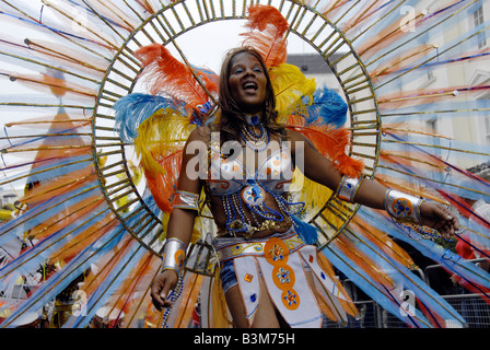 Performers at Notting Hill Carnival 2008 Stock Photo