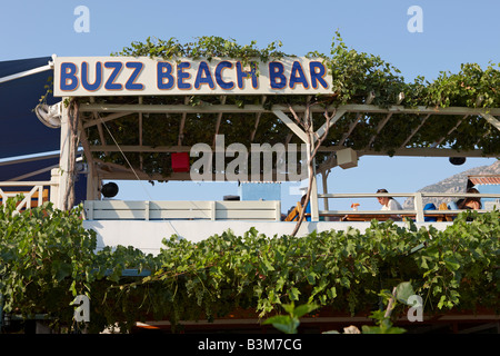 Very popular Buzz Bar in the village of Oludeniz. Province of Mugla, Turkey. Stock Photo