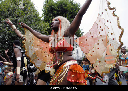 Performers at Notting Hill Carnival 2008 Stock Photo