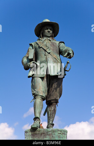 Statue of Oliver Cromwell, St Ives, Cambridgeshire, England Stock Photo