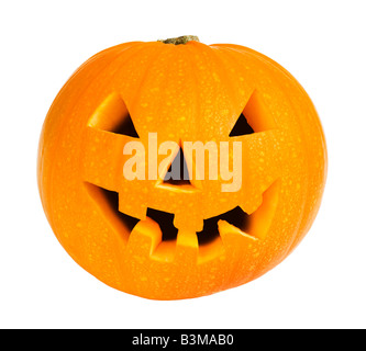 Halloween pumpkin isolated on a white background Stock Photo