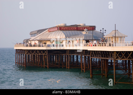 Cromer Pier with Pavilion Theatre at Cromer,Norfolk,Uk Stock Photo