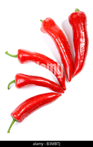 Red peppers, close up Stock Photo